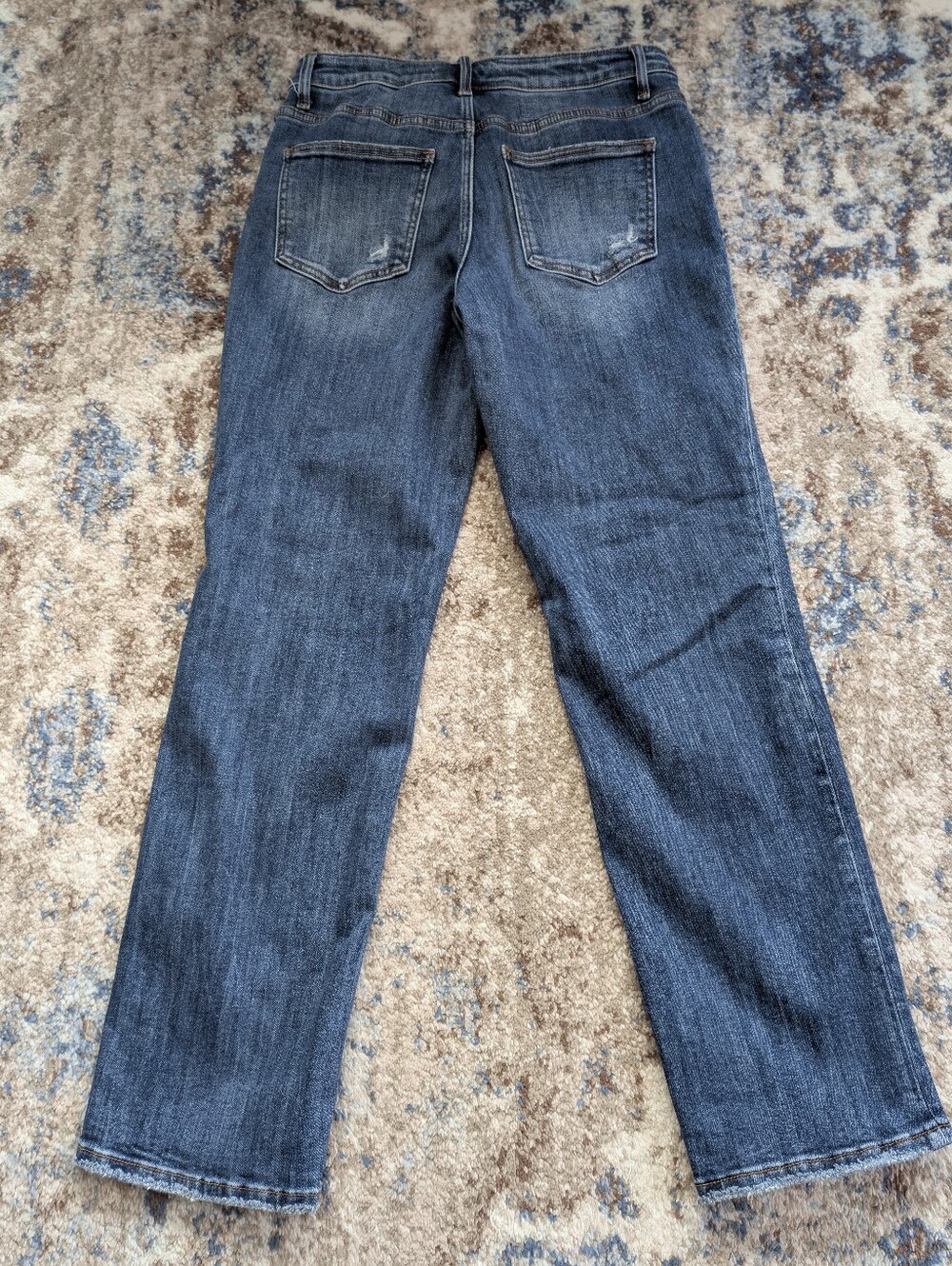 Lovervet by Vervet Stretch Mid Rise Straight Leg Stretchy Denim Jeans